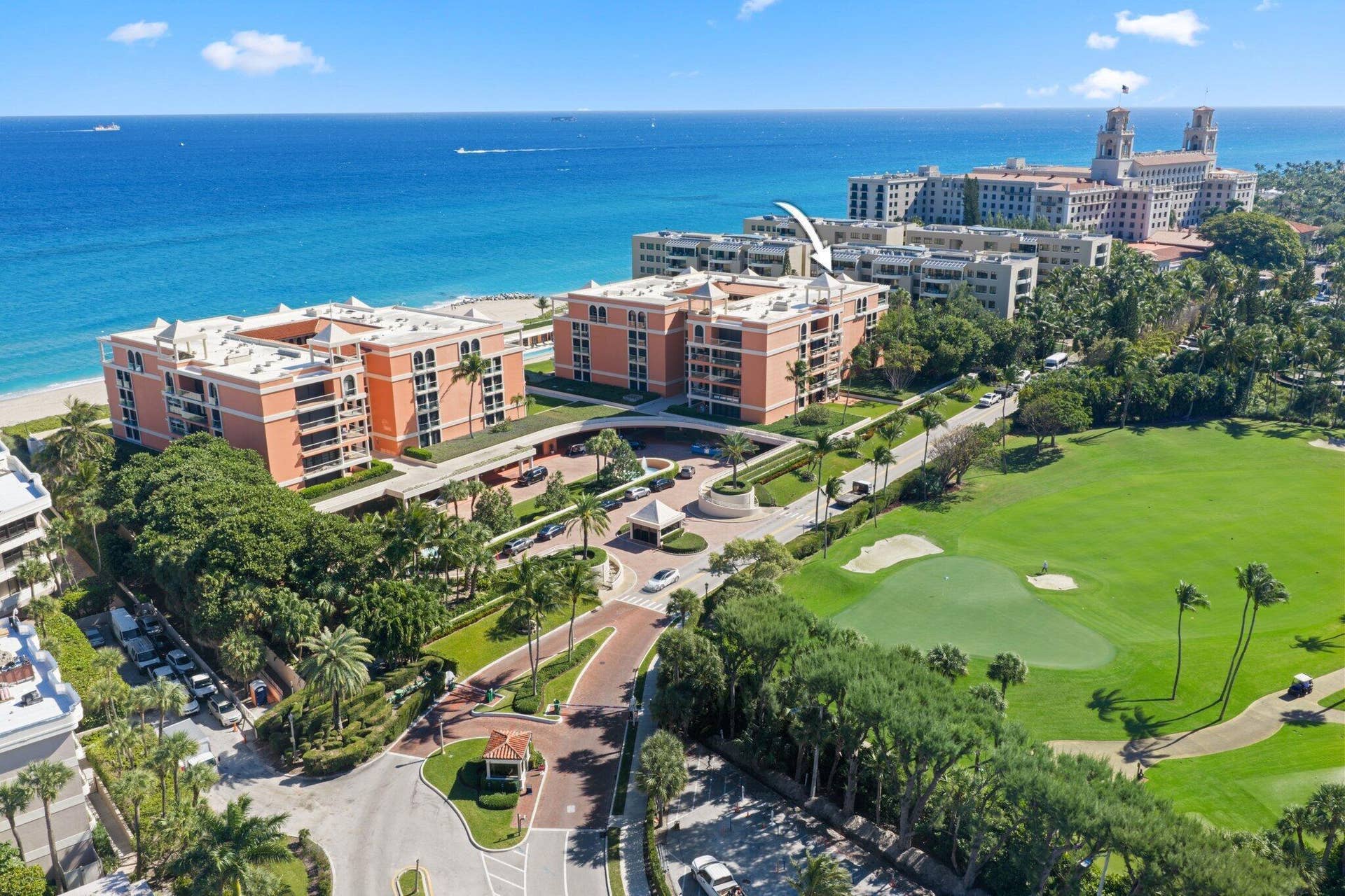 A coveted southeast corner unit on the grounds of The Breakers.