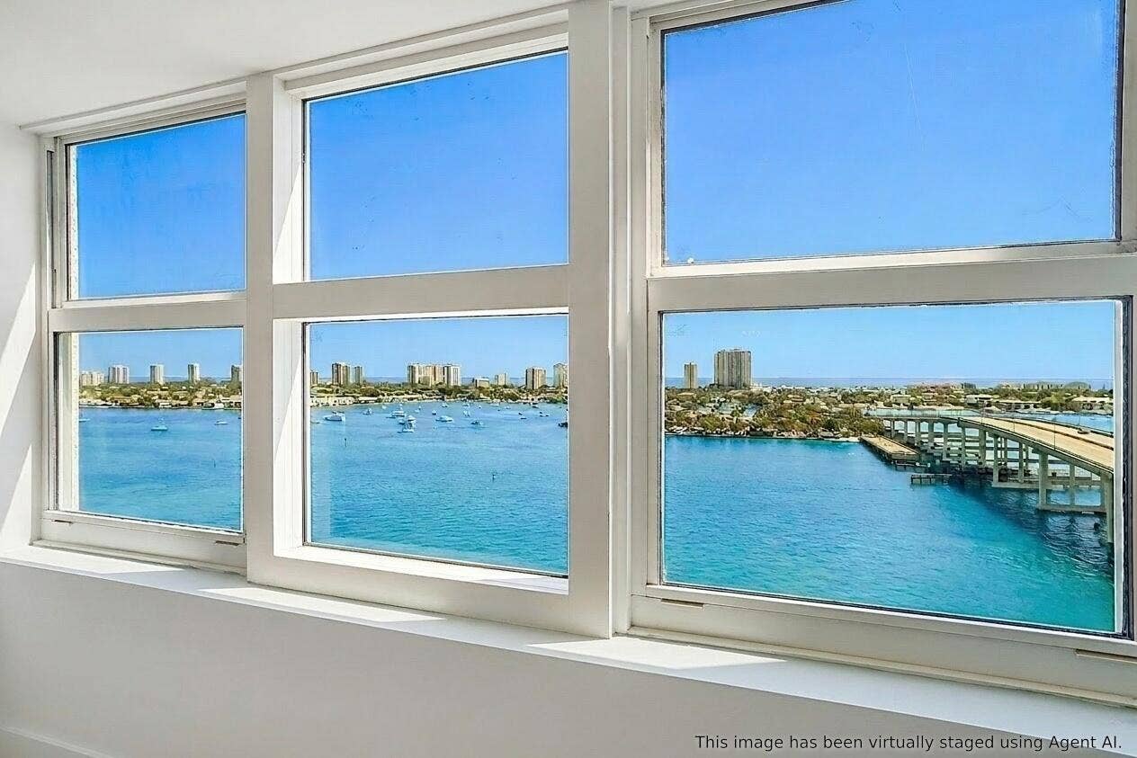 2640 LAKE SHORE Drive, #1711, Riviera Beach, FL 33404 VIEWS FROM PRIMARY BEDROOM
