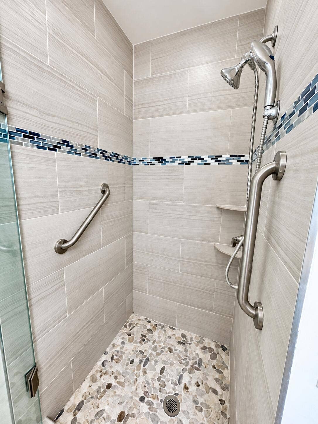 Renovated master bathroom