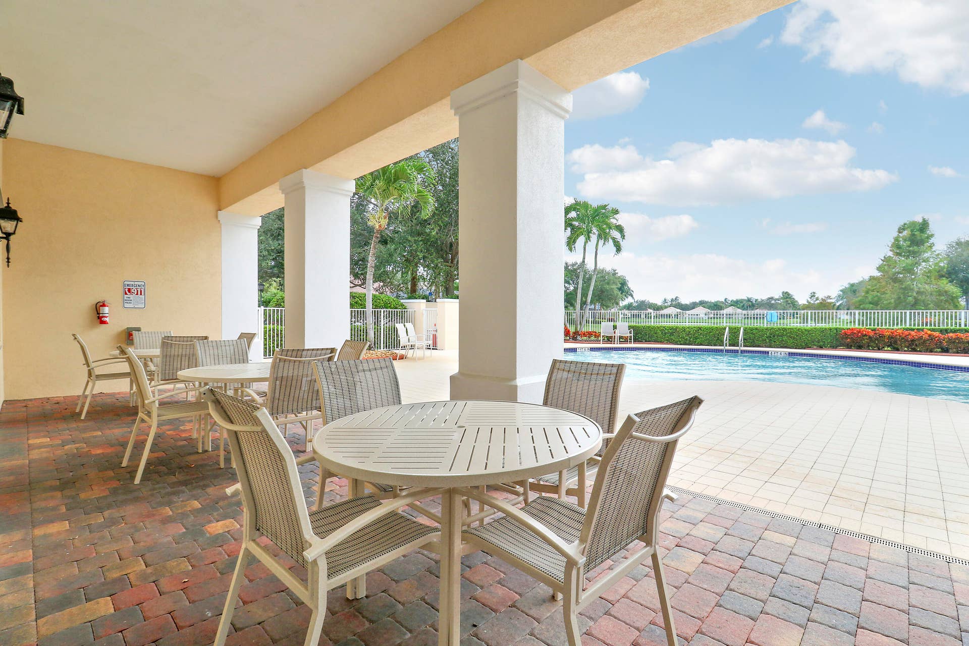 Covered Patio Pool area