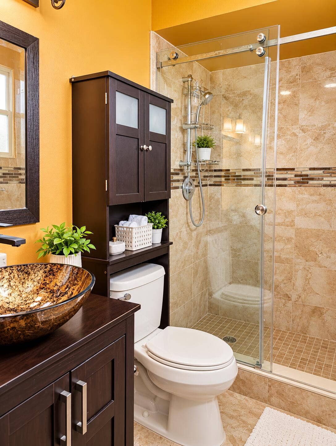 Warm Contemporary Bathroom Retreat