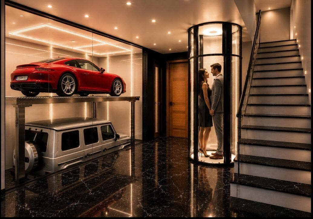 822 NE 26TH Avenue, Fort Lauderdale, FL 33304 Foyer and garage of Gaudi Villas Fort Lauderdale Sunrise intracoastal.