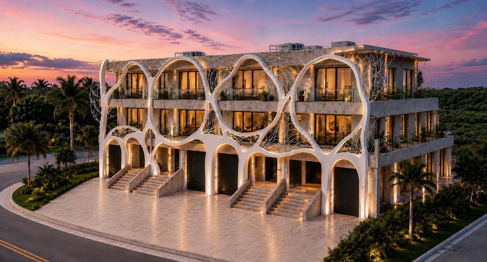 822 NE 26TH Avenue, Fort Lauderdale, FL 33304 Exterior of Gaudi Villas Fort Lauderdale Sunrise intracoastal.