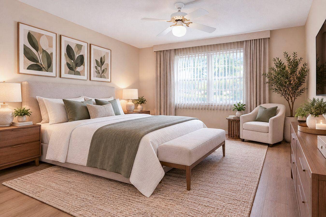 1703 Andros Isle, #J1, Coconut Creek, FL 33066 Virtual Staging - Master Bedroom