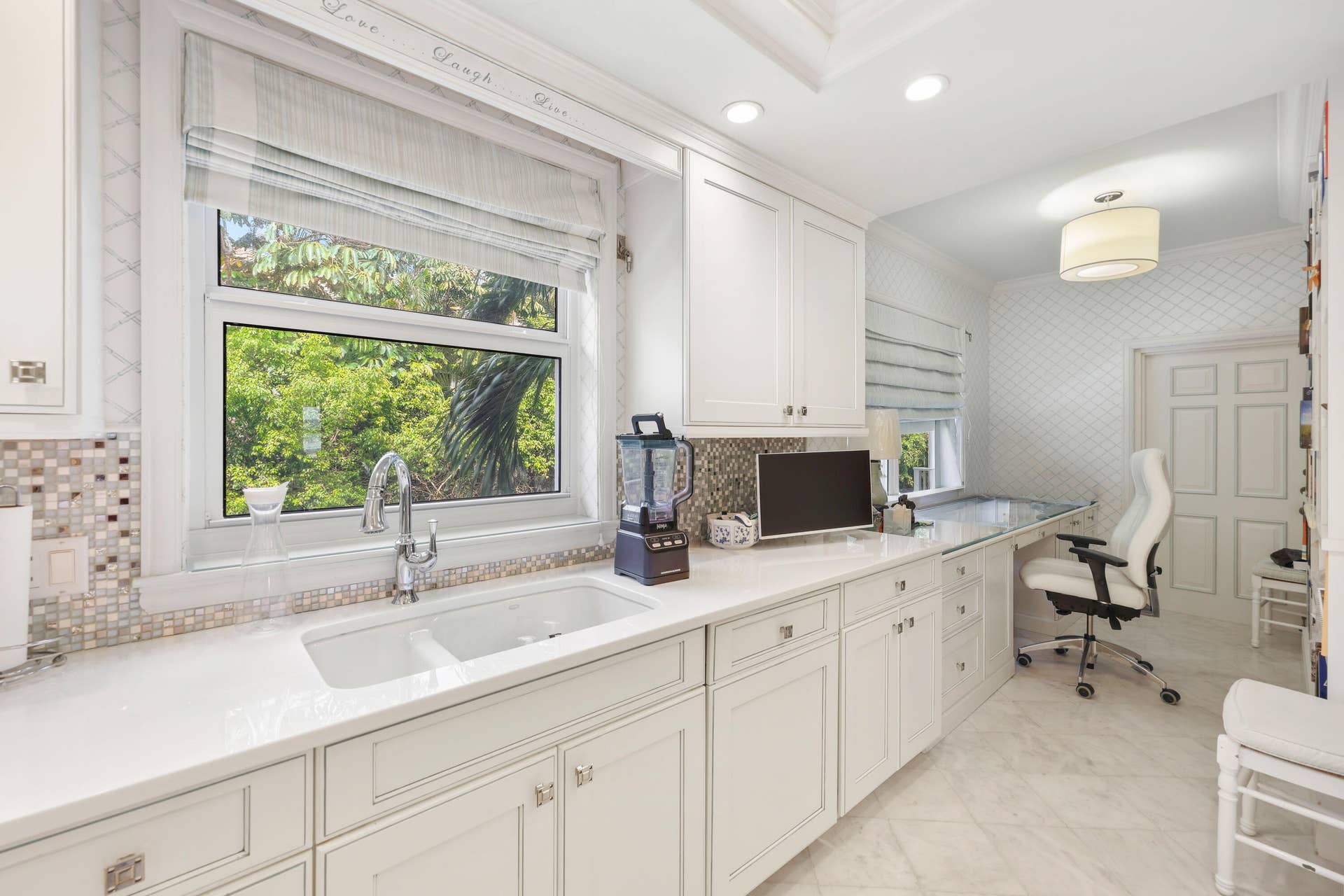 2150 S Ocean Boulevard, #1B, Delray Beach, FL 33483 Kitchen and Office