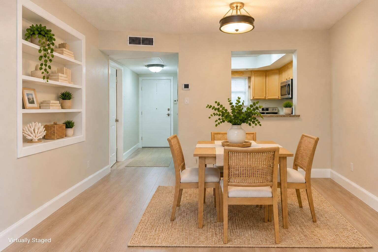 Dining Area: virtually staged