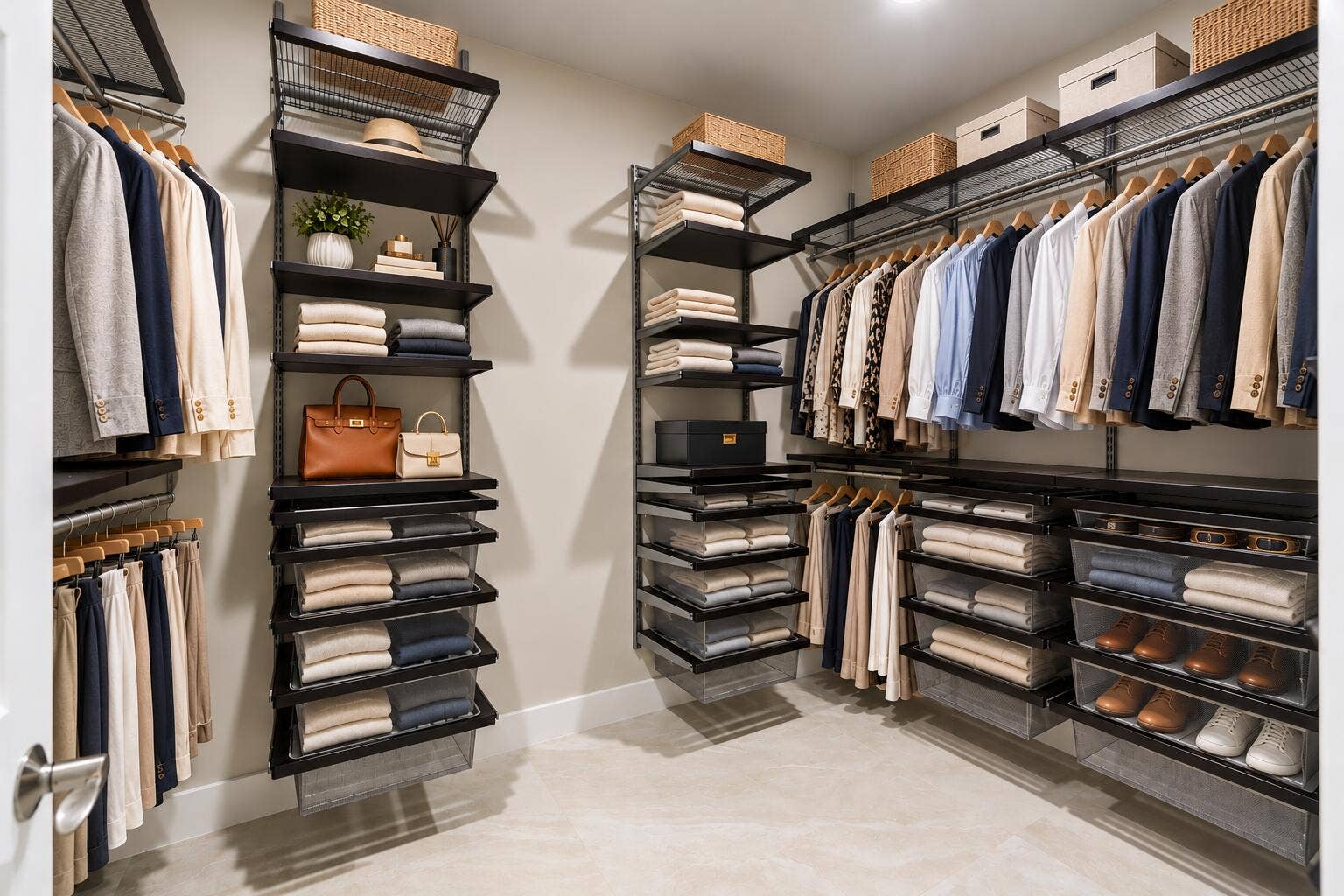 2701 NE 2ND Avenue, Wilton Manors, FL 33334 Organized Modern Walk-In Closet