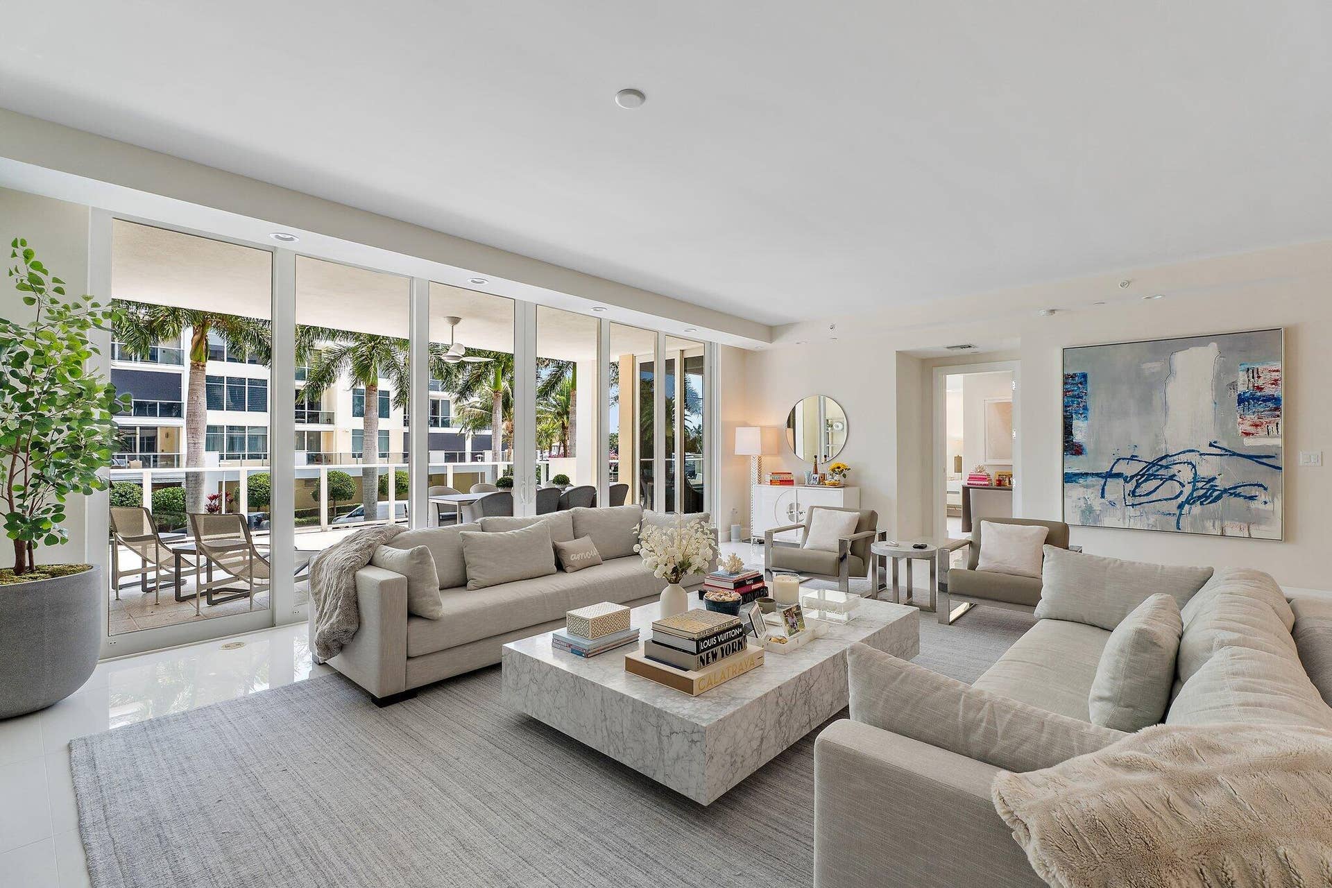Living Room doors to Balcony