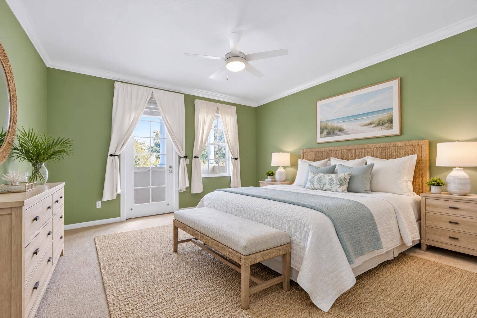 3846 Greenway Drive, Jupiter, FL 33458 Staged 1st primary bedroom