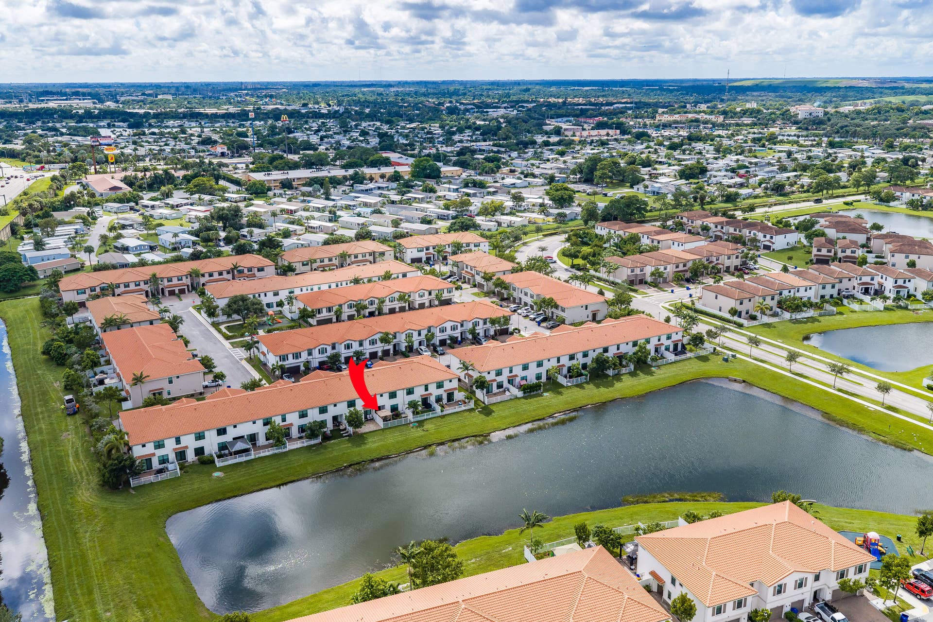 2016 Sugar Maple Drive, Riviera Beach, FL 33410 Aerial Lakefront