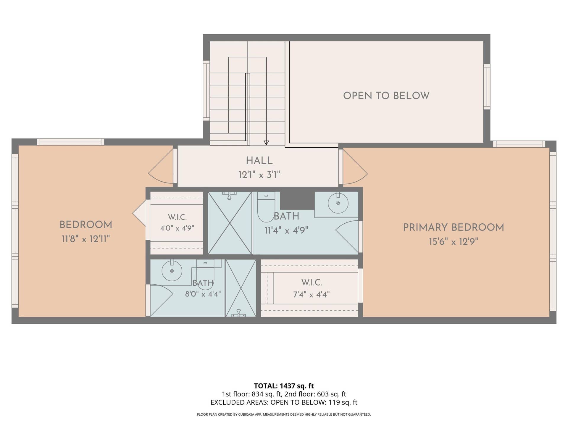 7780 NW 79TH Avenue, #F2, Tamarac, FL 33321 2D Floor plan for 7780 Northwest 79th Av