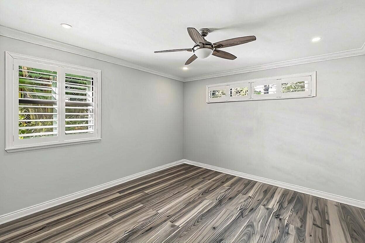 furniture removed to show potential