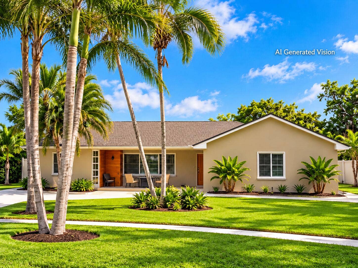 19686 Carolina Circle, Boca Raton, FL 33434 front ai gen