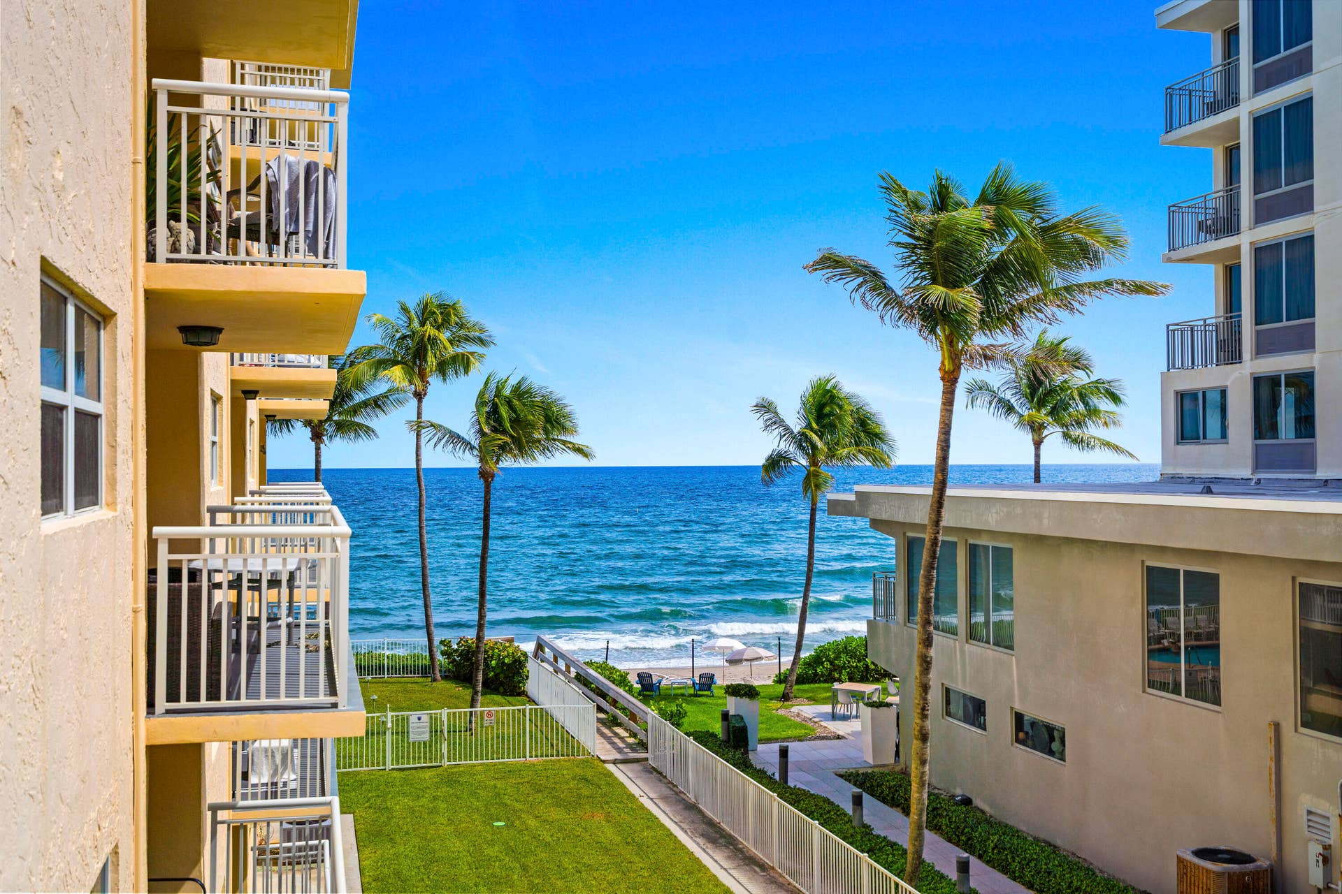 1161 HILLSBORO MILE, #305, Hillsboro Beach, FL 33062 BALCONY VIEW