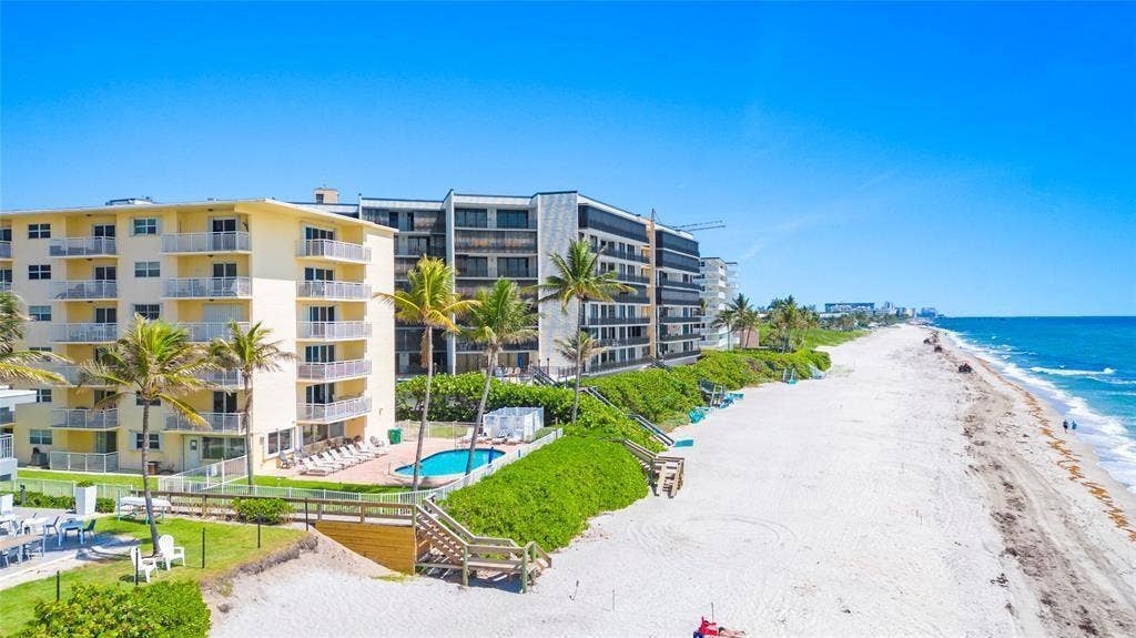 1161 HILLSBORO MILE, #305, Hillsboro Beach, FL 33062 AERIAL VIEW