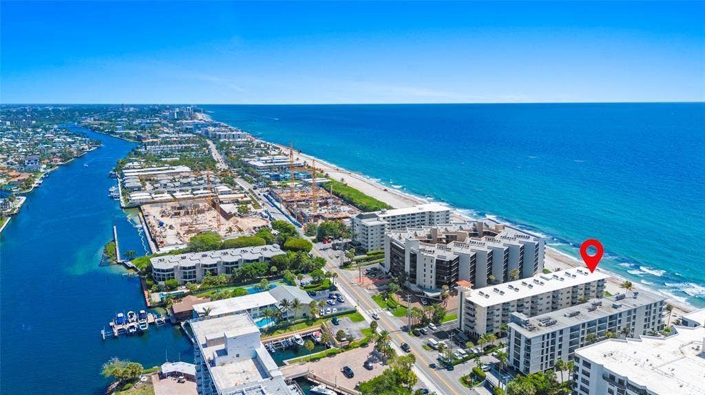 1161 HILLSBORO MILE, #305, Hillsboro Beach, FL 33062 AERIAL VIEW