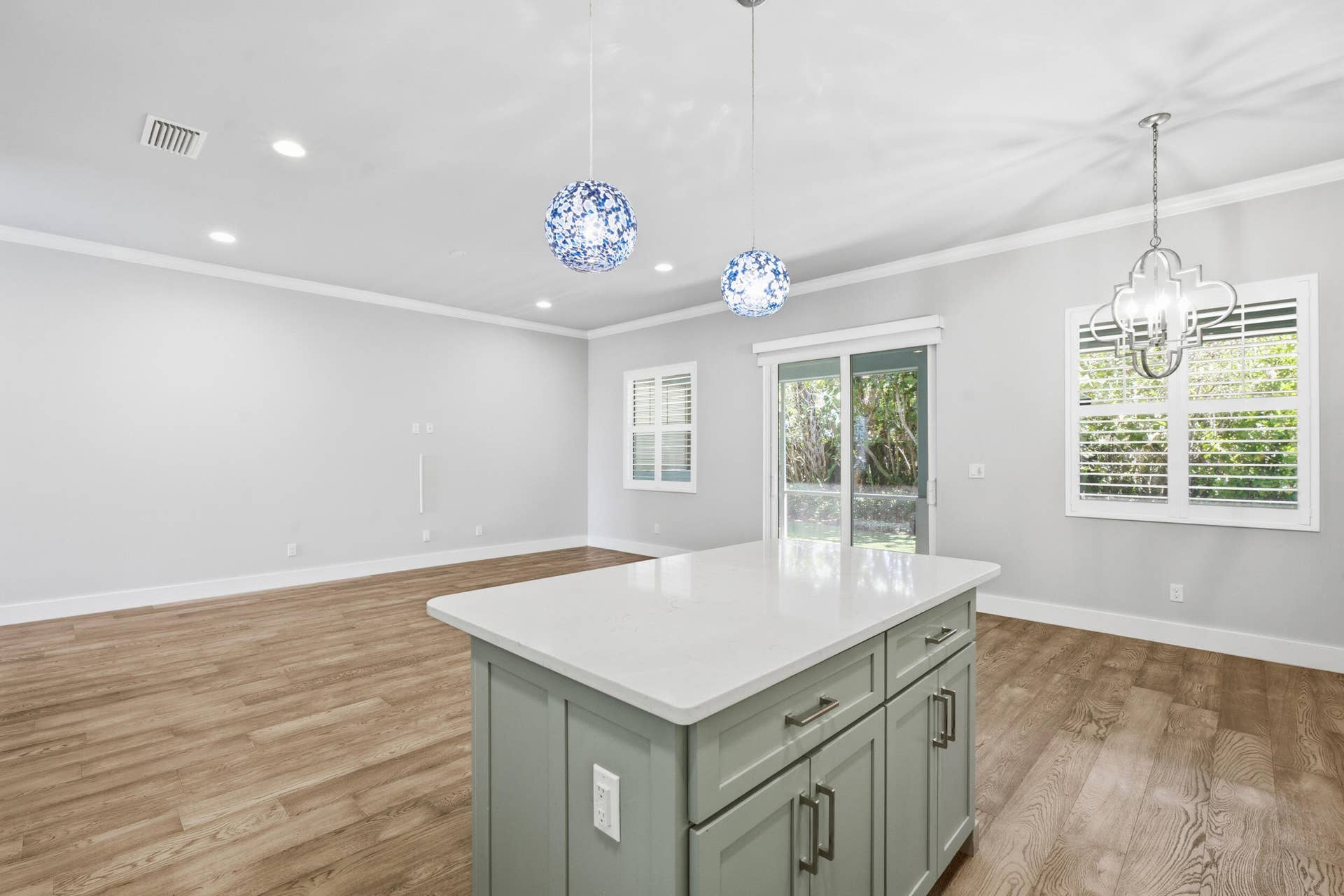 Dining room and living room