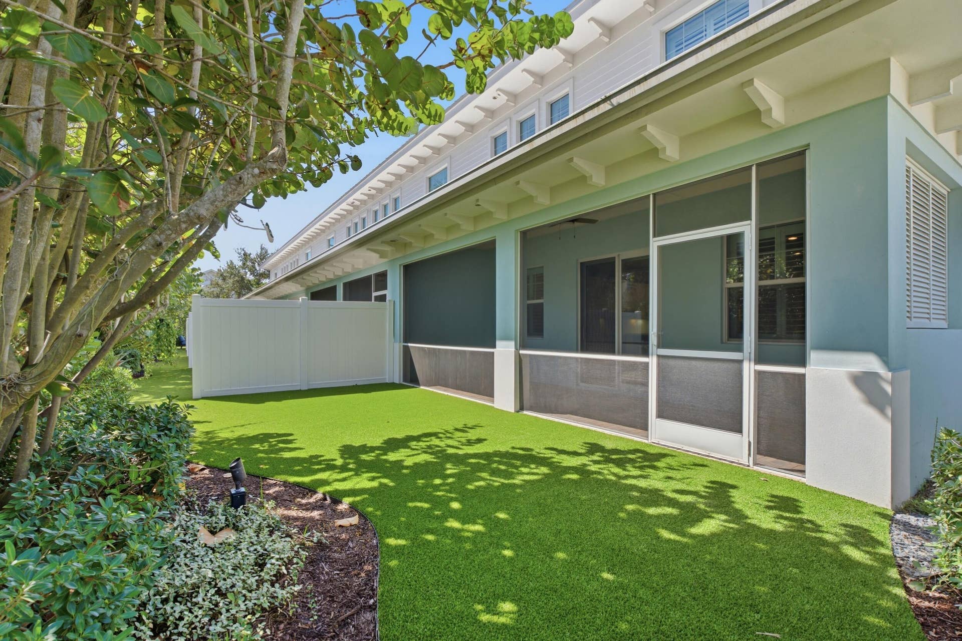 Turf backyard