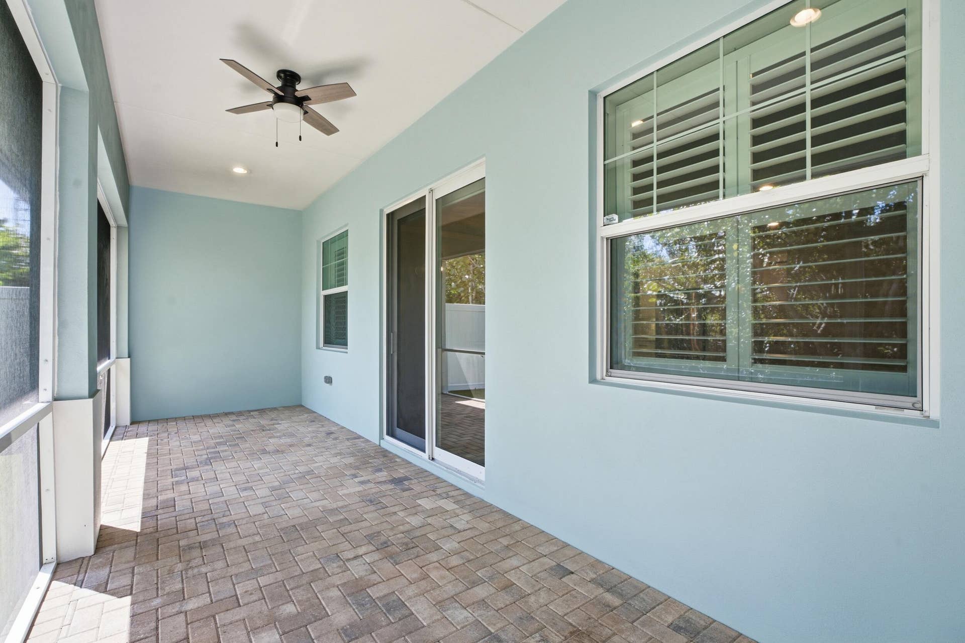 Screened in back patio