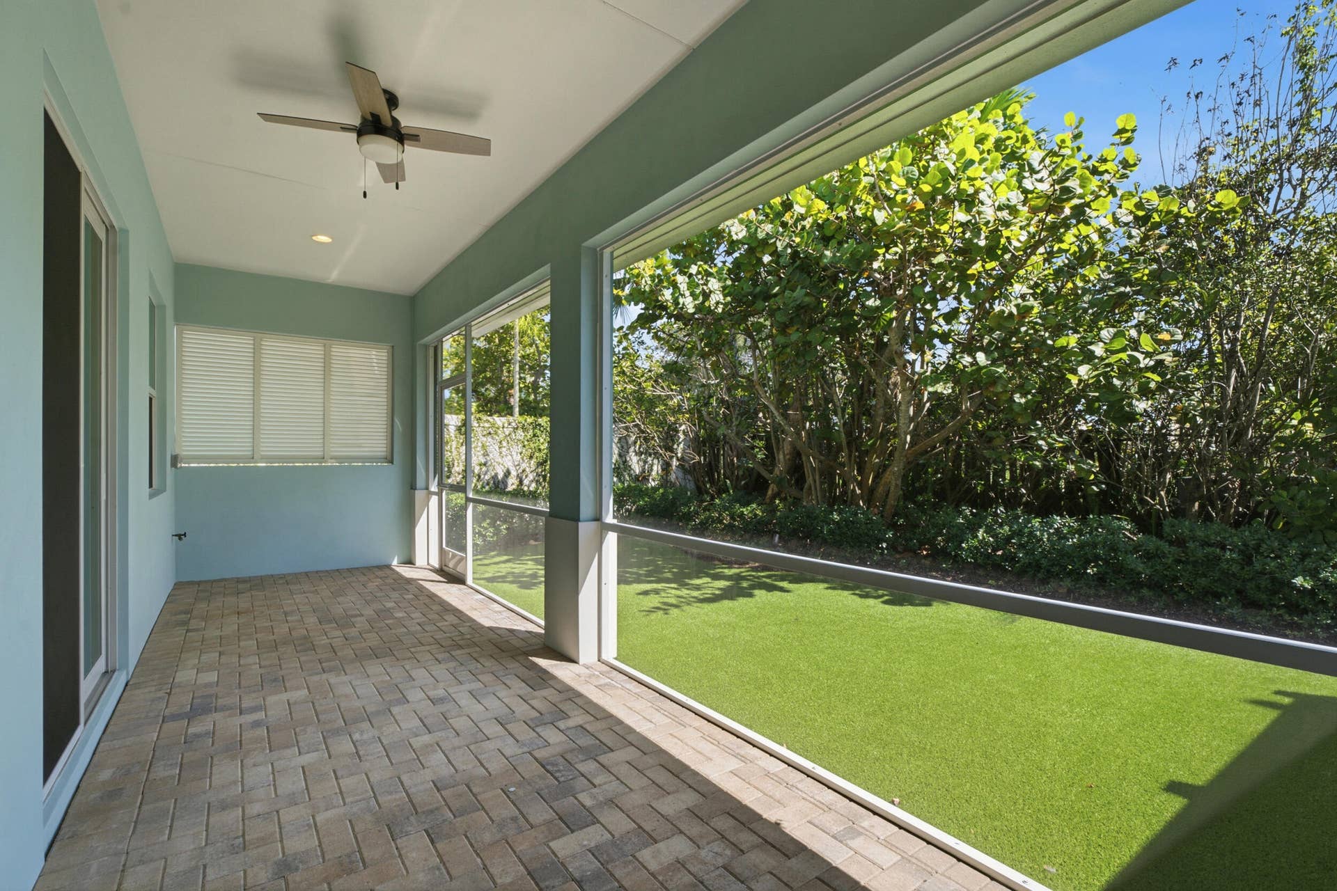 Screened in back patio