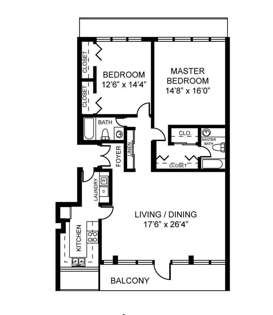 1200 S Ocean Boulevard, #11E, Boca Raton, FL 33432 cbt floor plan