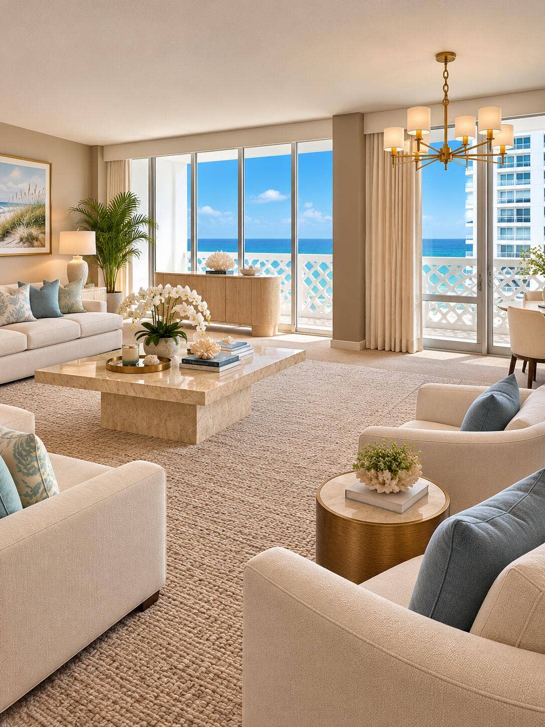 1200 S Ocean Boulevard, #11E, Boca Raton, FL 33432 cbtliving room water view