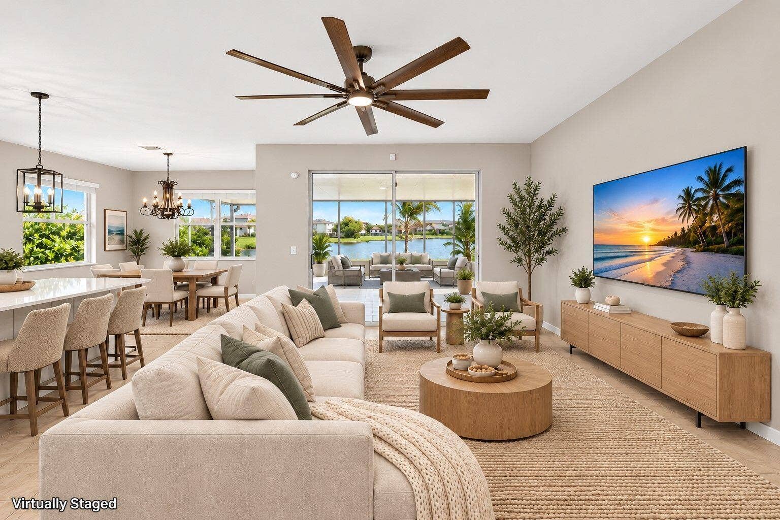 8410 NW GREENBANK Circle, Port St Lucie, FL 34987 16-web-or-mls-Living Room Virtually Stag