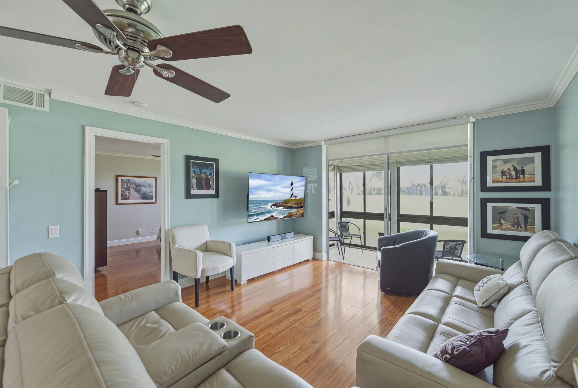 9411 N HOLLYBROOK LAKE Drive, #108, Pembroke Pines, FL 33025 8. Living Room Some MNR patio and Fairwa