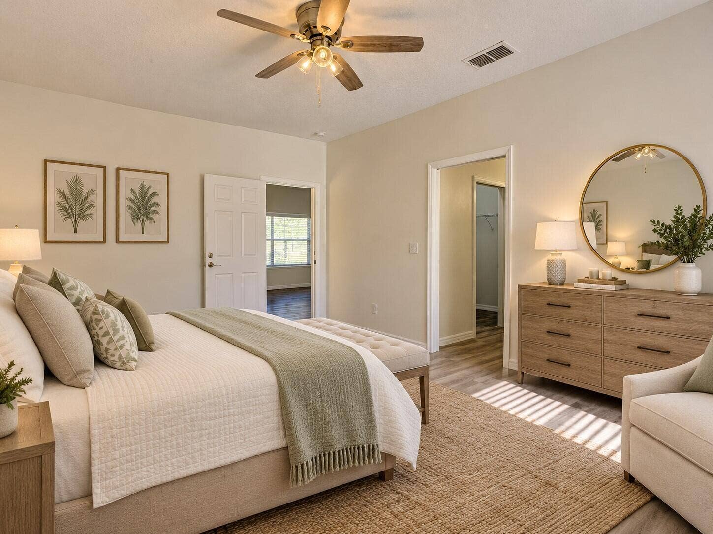 9013 HEATHLAND Court, Mount Dora, FL 32757 Virtually Staged Master Bedroom