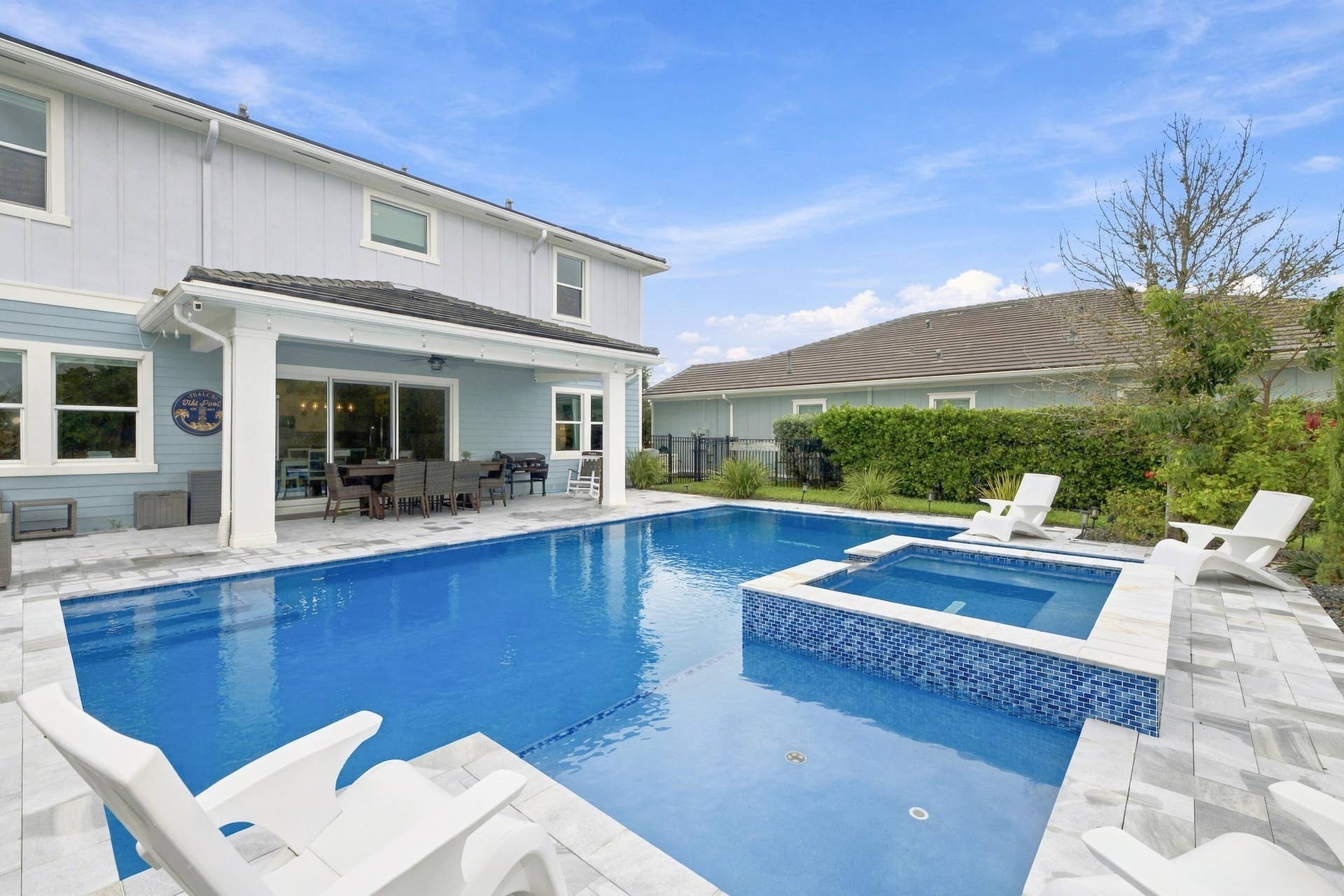 Spa with Waterfall