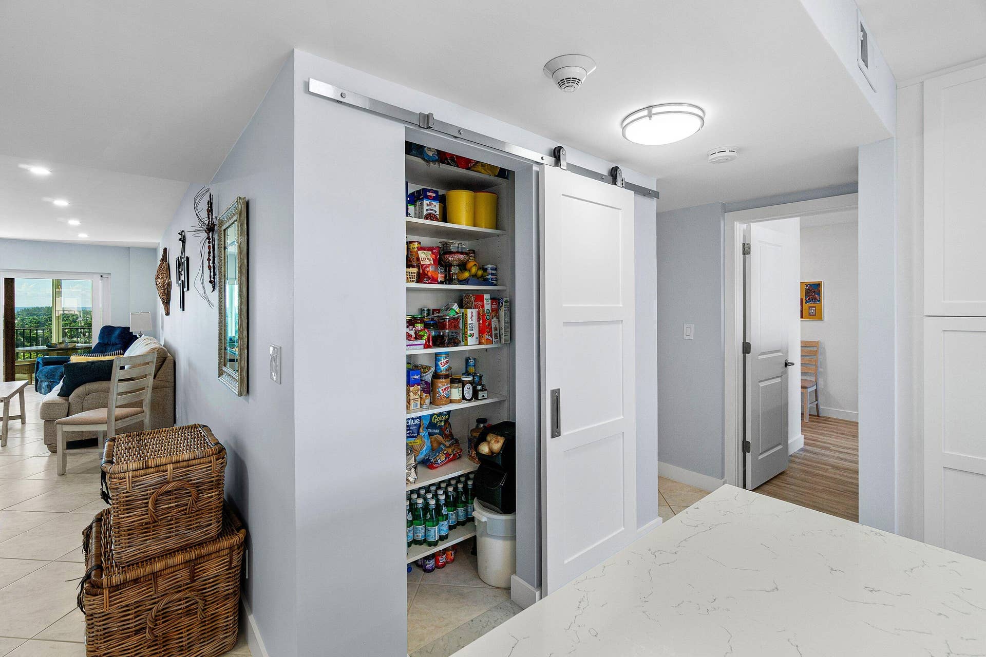 Barn Door Kitchen Storage