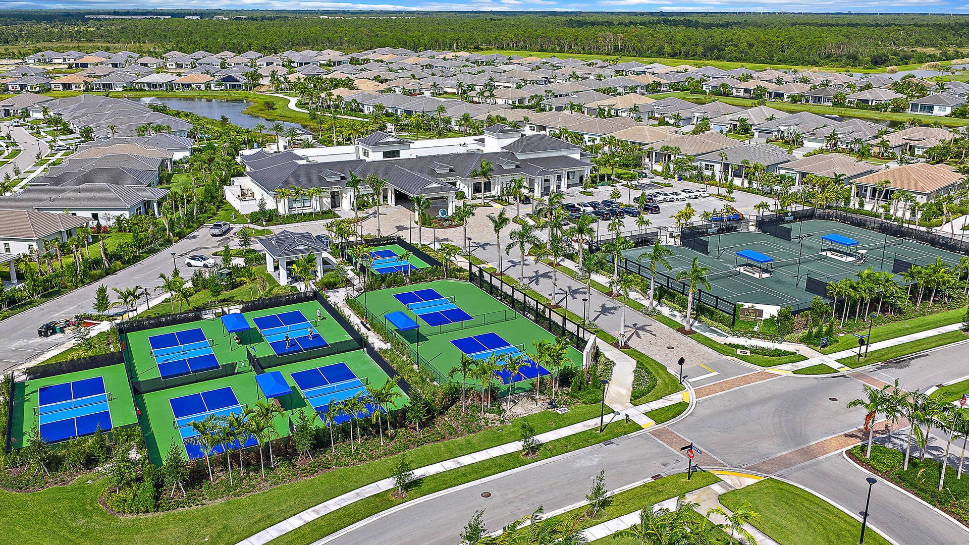 10038 Regency Way, Palm Beach Gardens, FL 33412 Pickleball & Tennis - Aerial