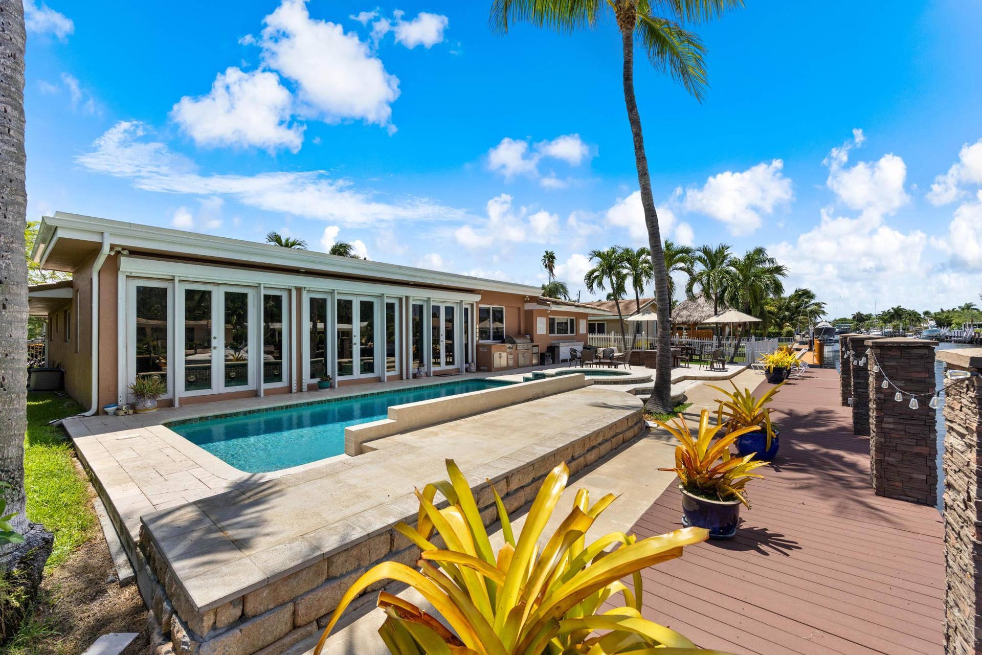 2851 NE 11TH Street, Pompano Beach, FL 33062 Back Yard - Pool & Jacuzzi