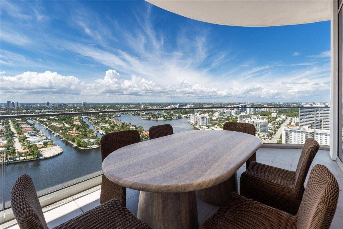 Intercostal and city view from family room