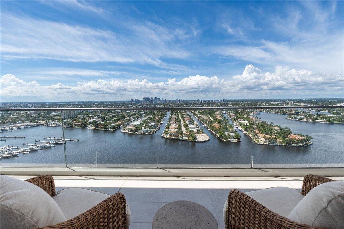 Intercostal and city view from family room