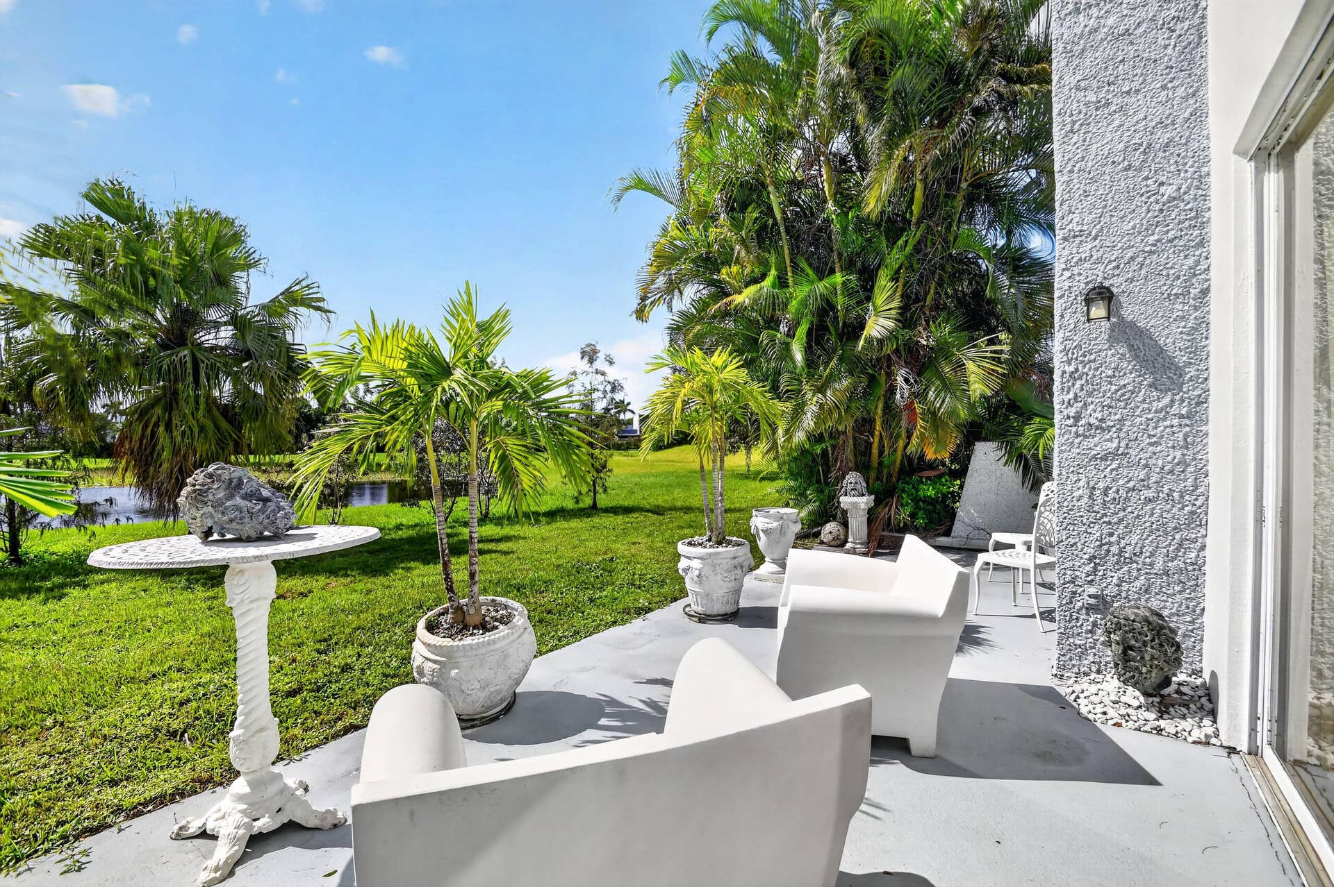 4280 DESTE Court, Lake Worth, FL 33467 Outside patio - wonderful sunset views