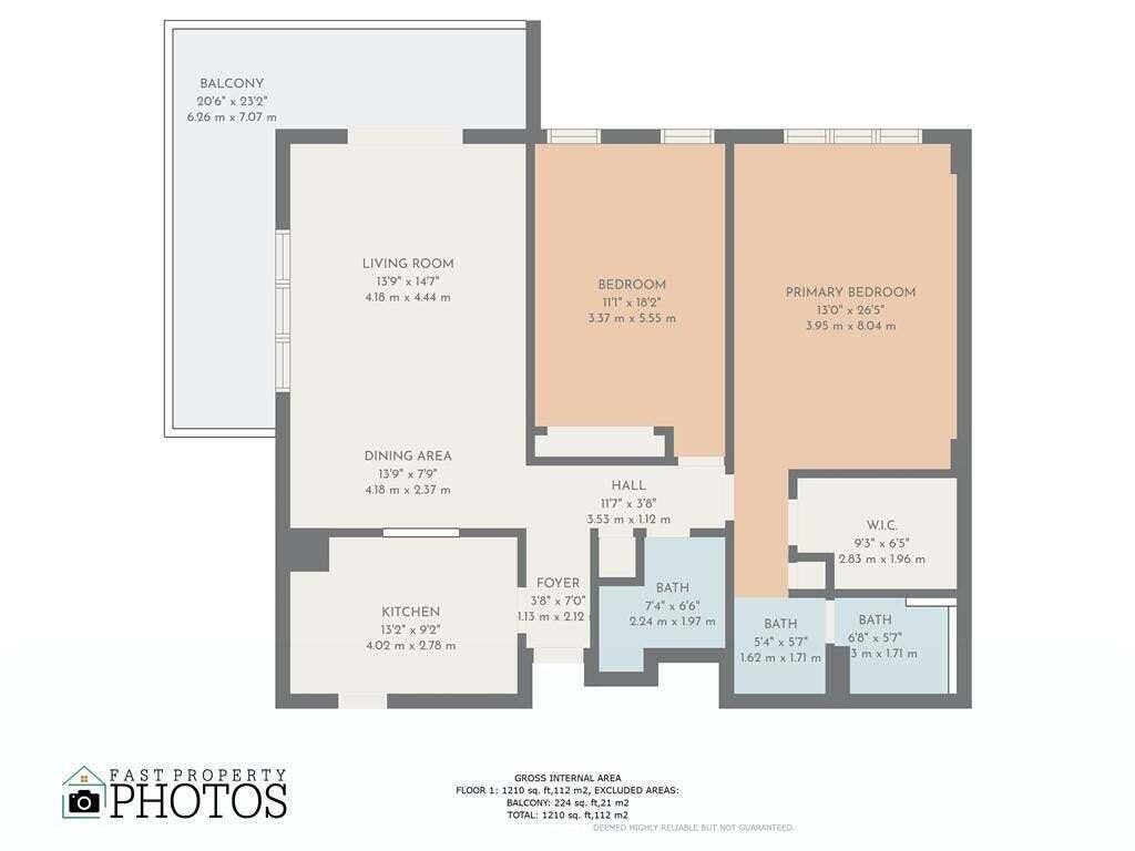 1150 Hillsboro Mile, #202, Hillsboro Beach, FL 33062 Floor plan