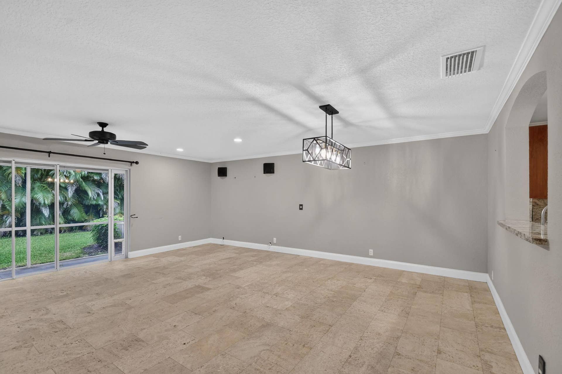 6143 Whalton Street, West Palm Beach, FL 33411 Living room wired for surround sound.