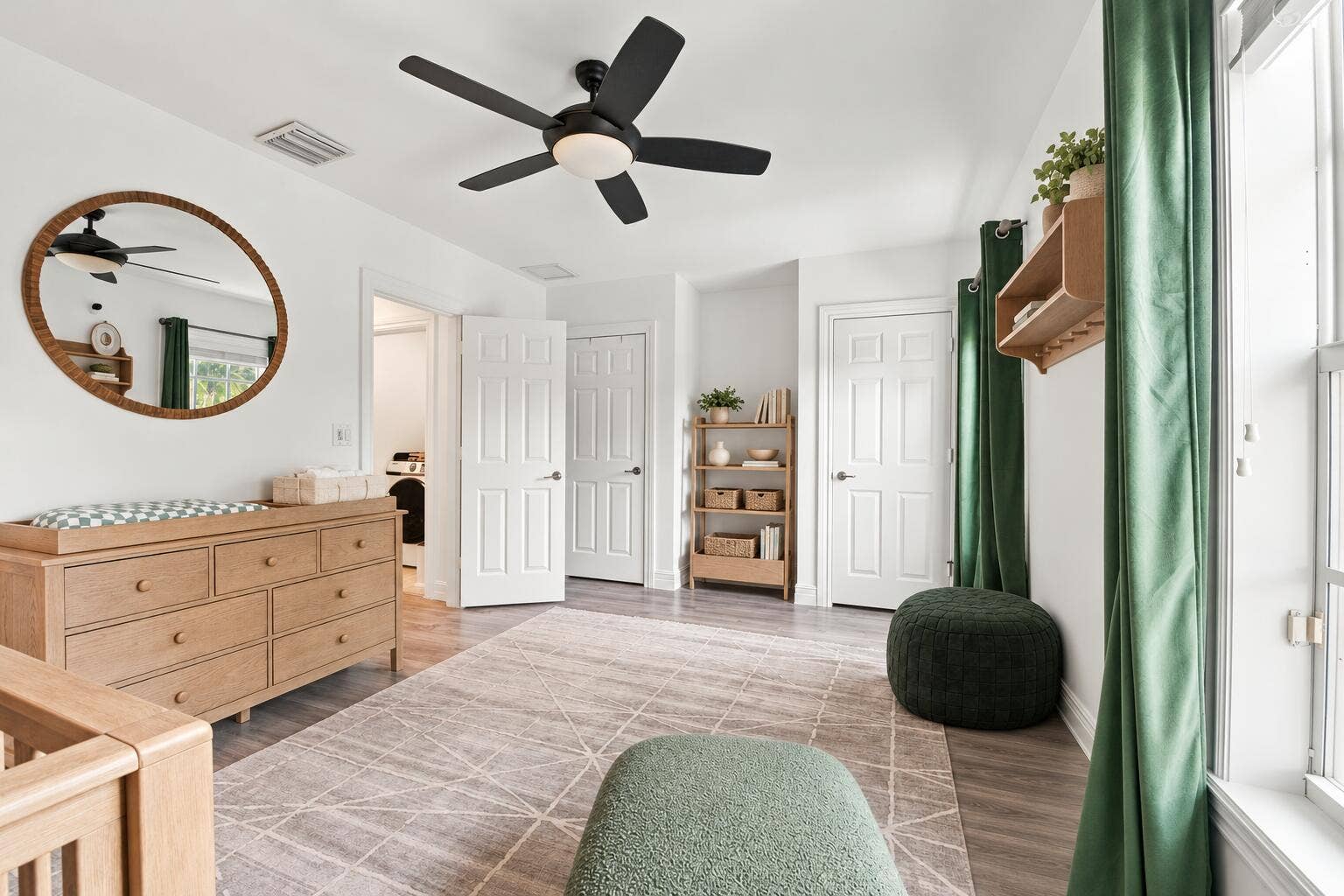 1752 NE 12TH Street, Fort Lauderdale, FL 33304 Calm nursery with coordinated decor