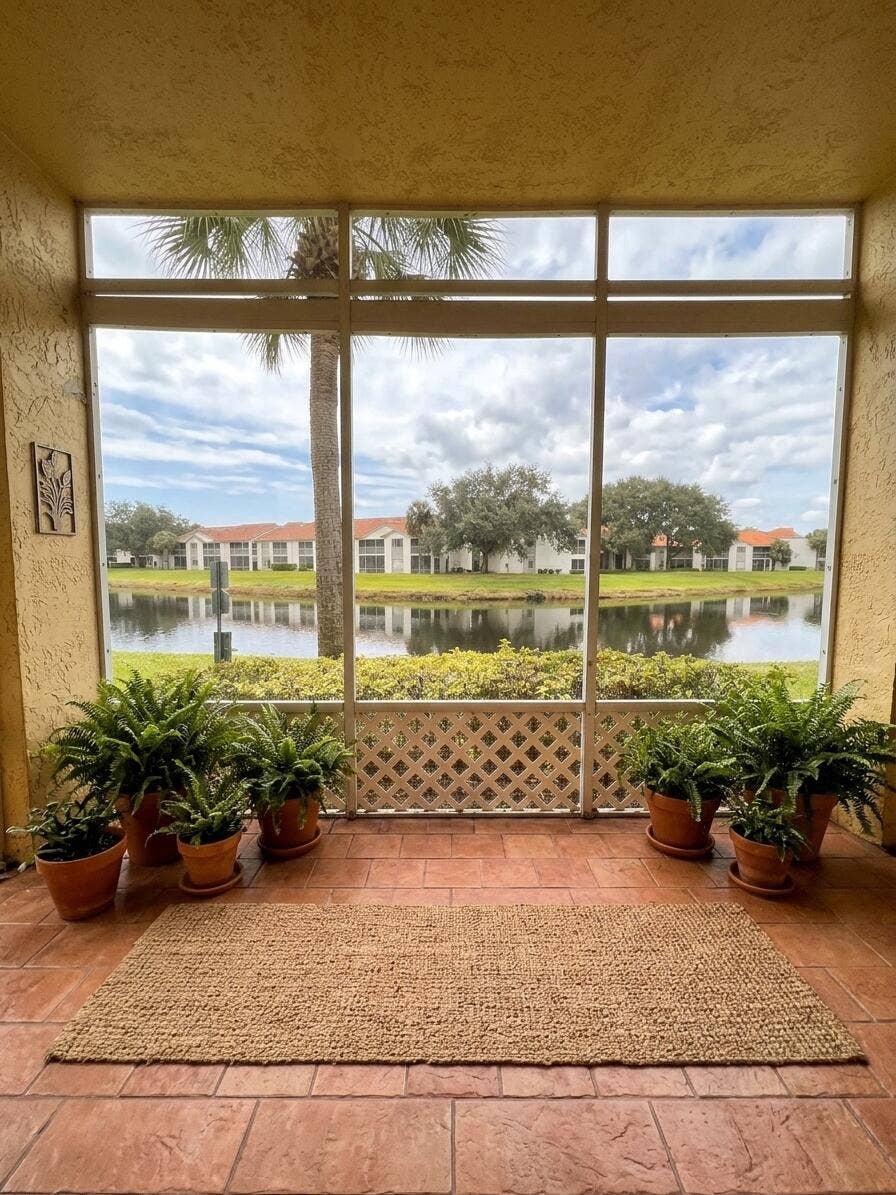 Screened Porch- Virtually Staged