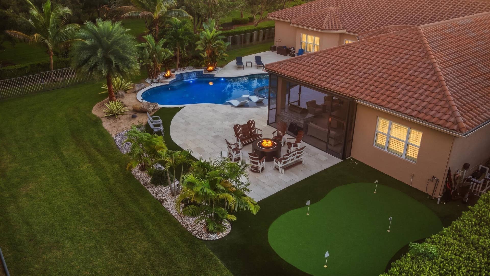 Aerial of Dreamscape - Putting Green