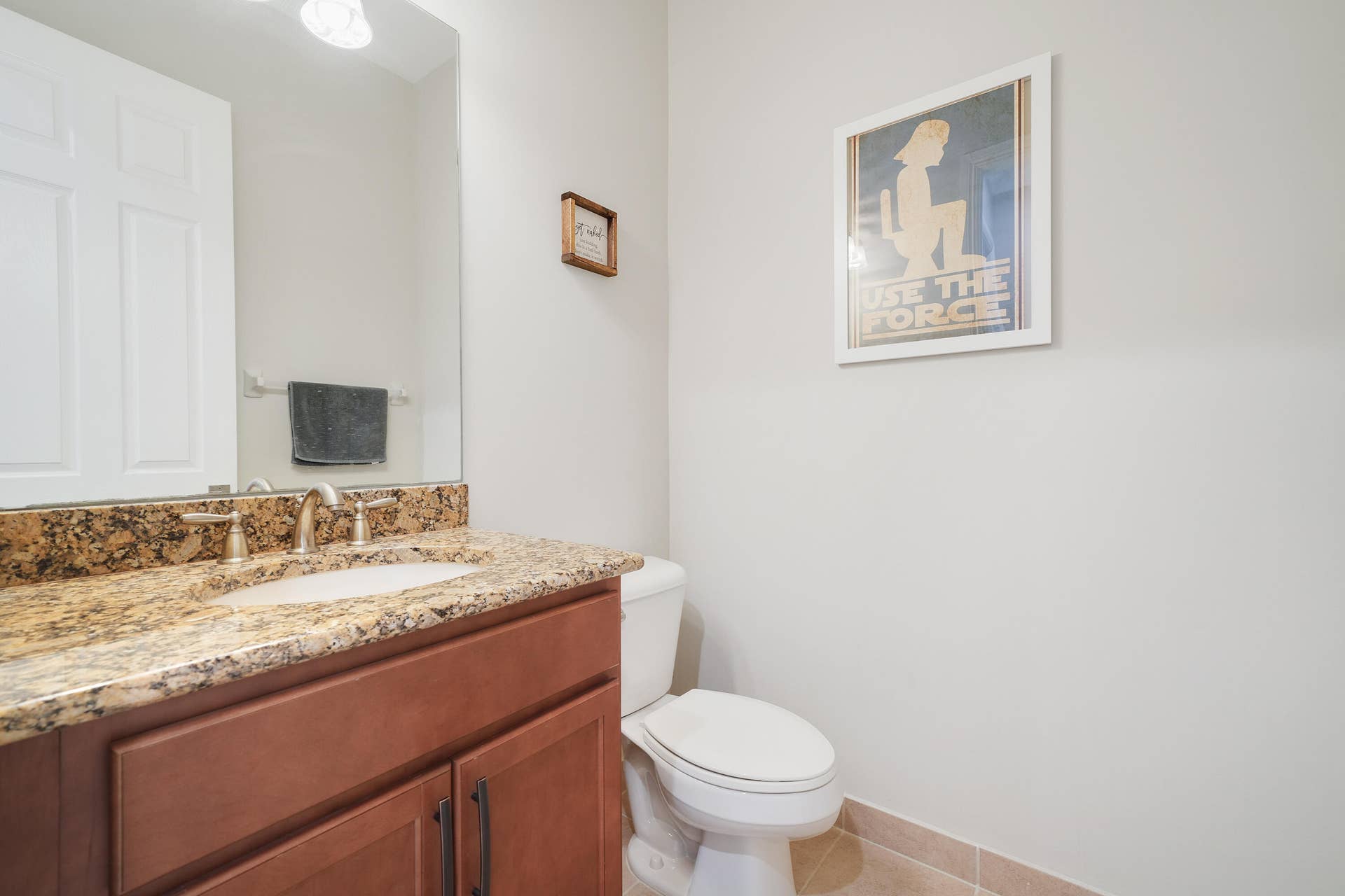 Powder Bath for Office and Front Living Areas