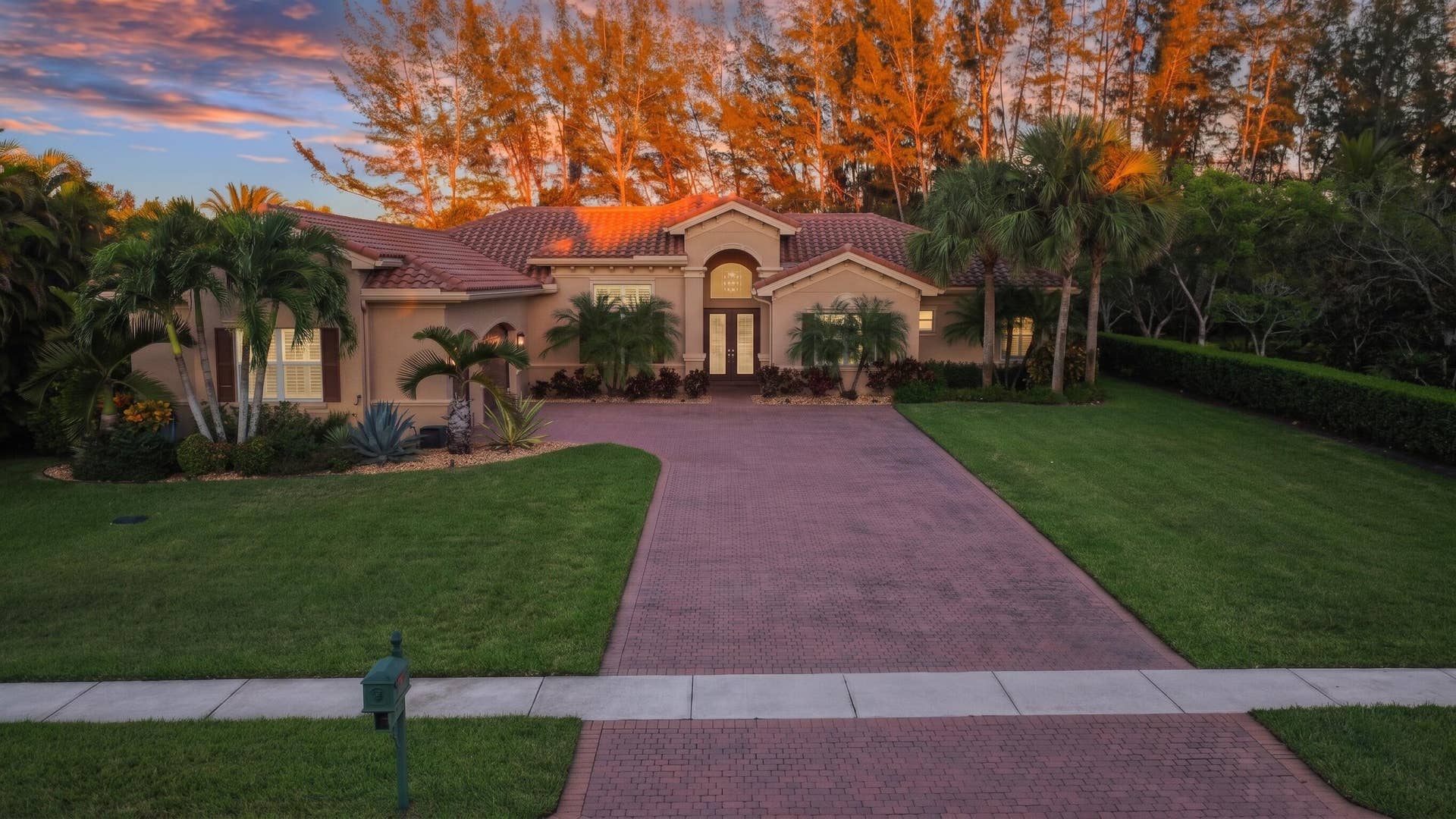 Twilight Front Elevation
