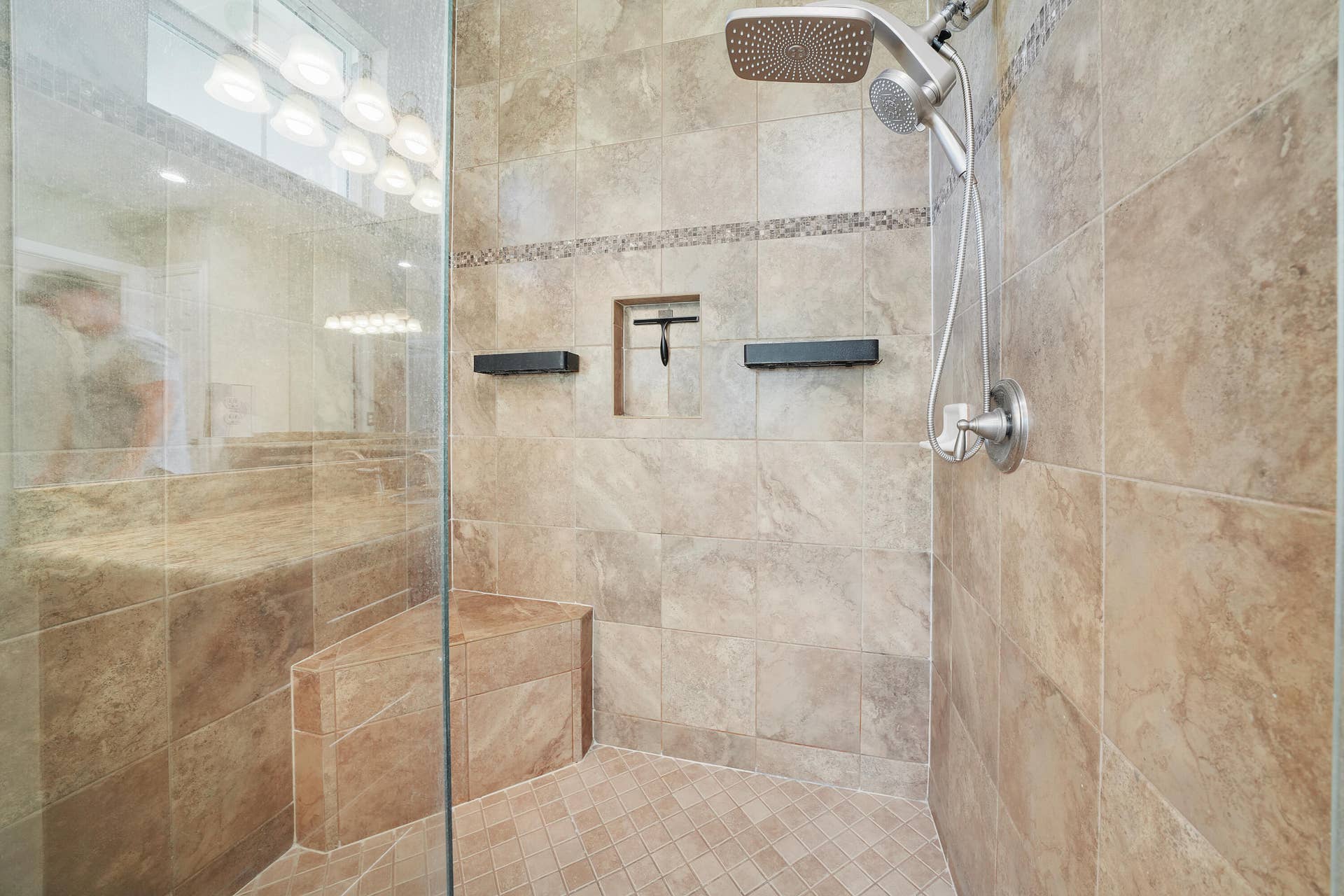 Master Bath Glass Shower
