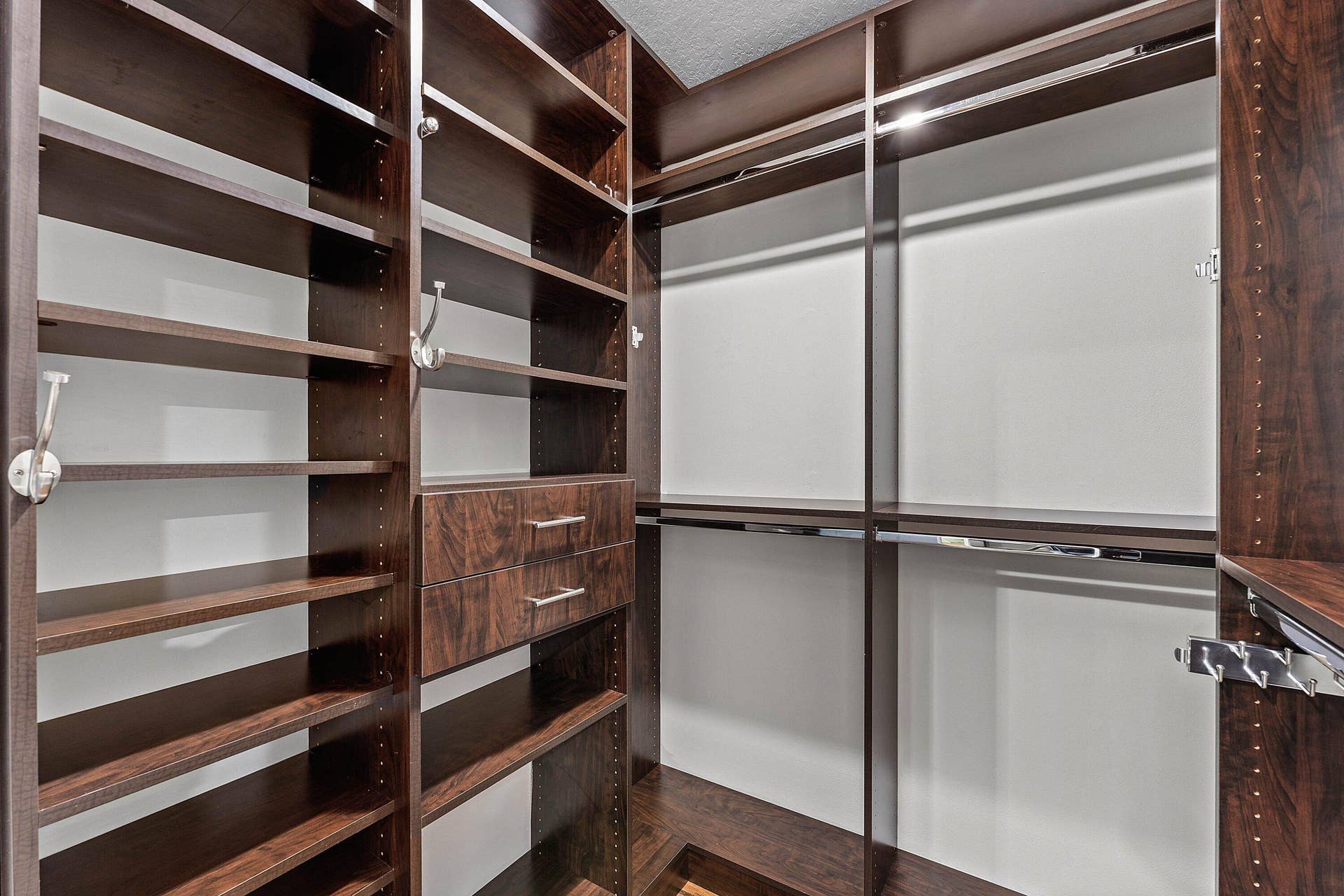 Master walk-in closets
