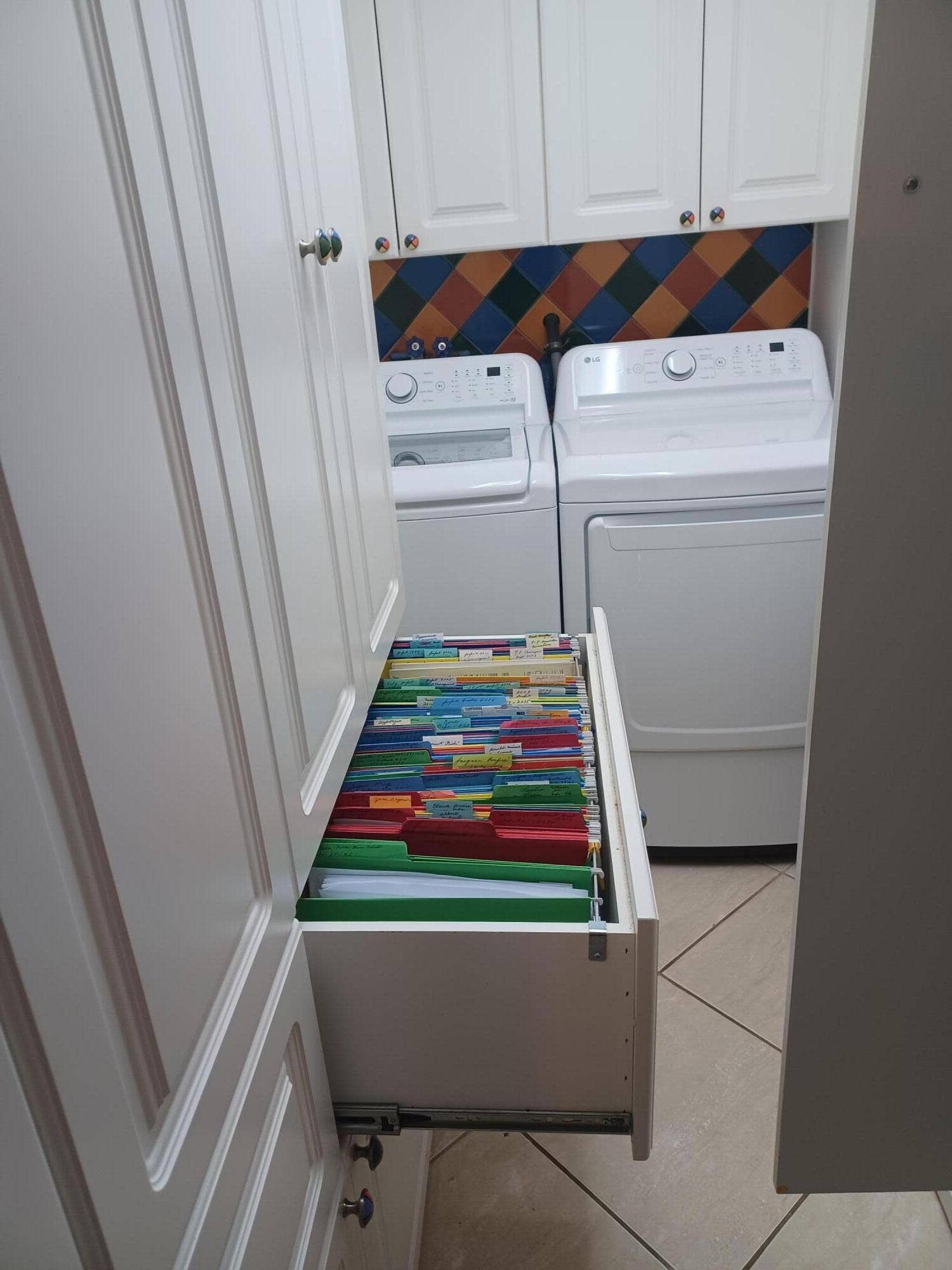 laundry room storage drawers