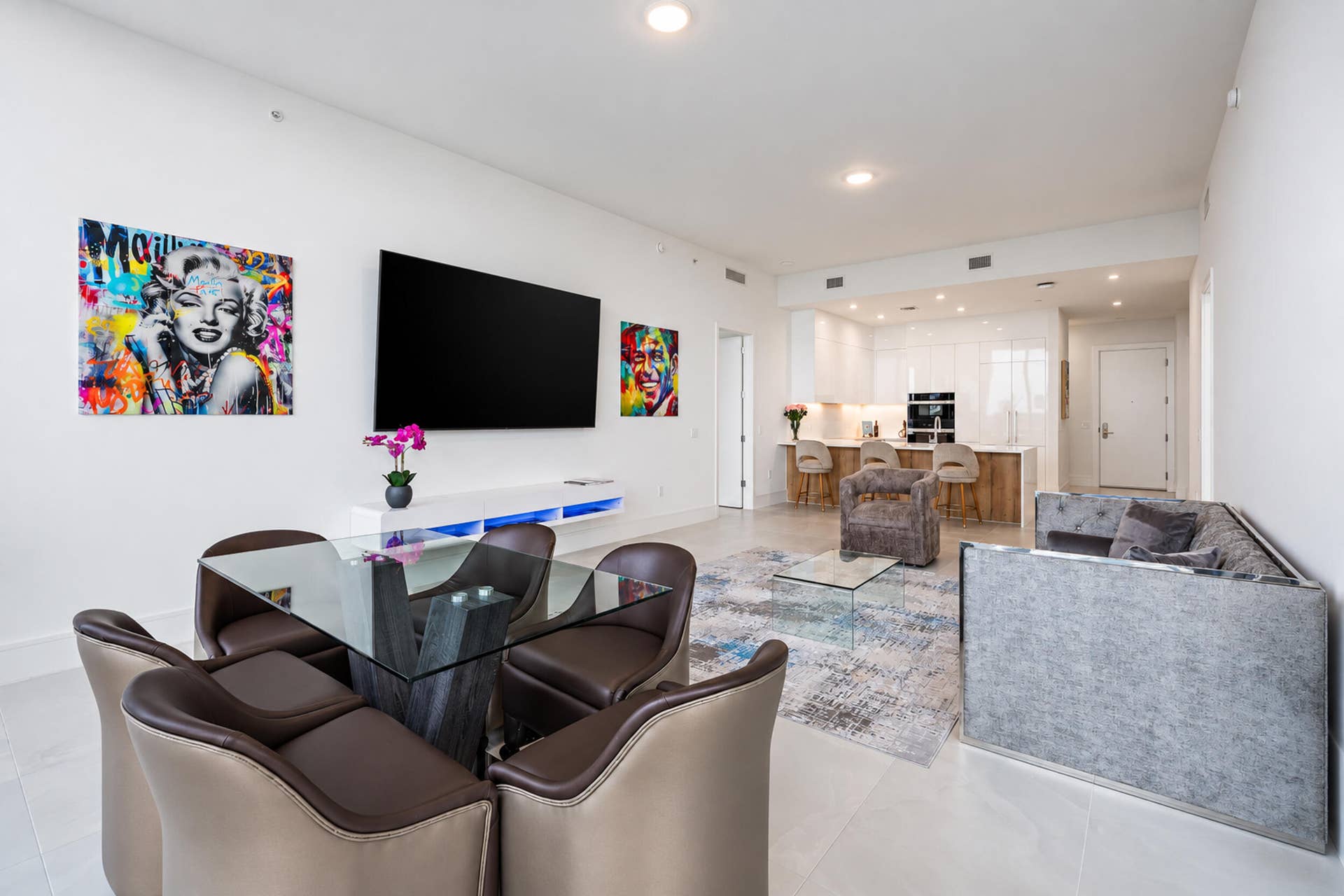 Living, Kitchen, Dining