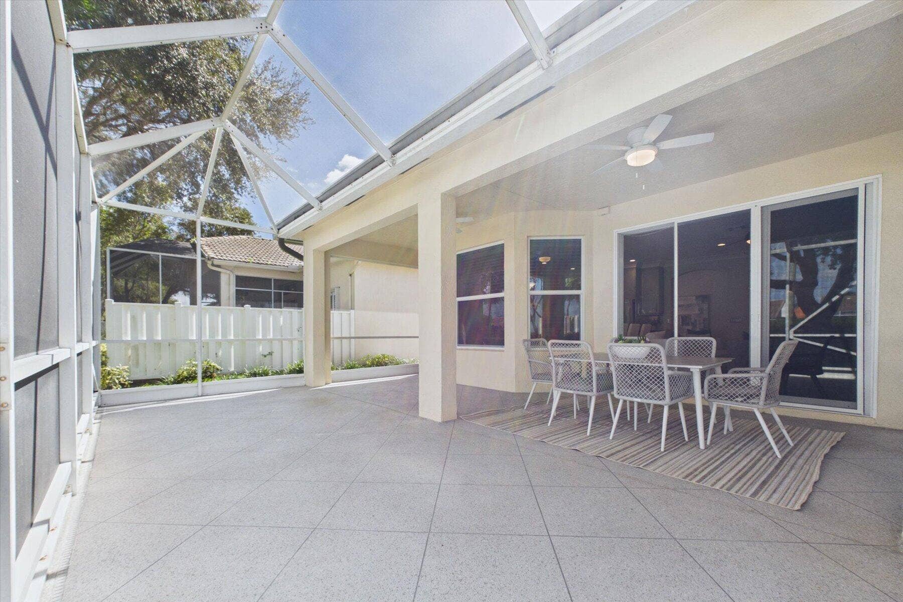 12776 CORAL LAKES Drive, Boynton Beach, FL 33437 Screen Enclosed Patio