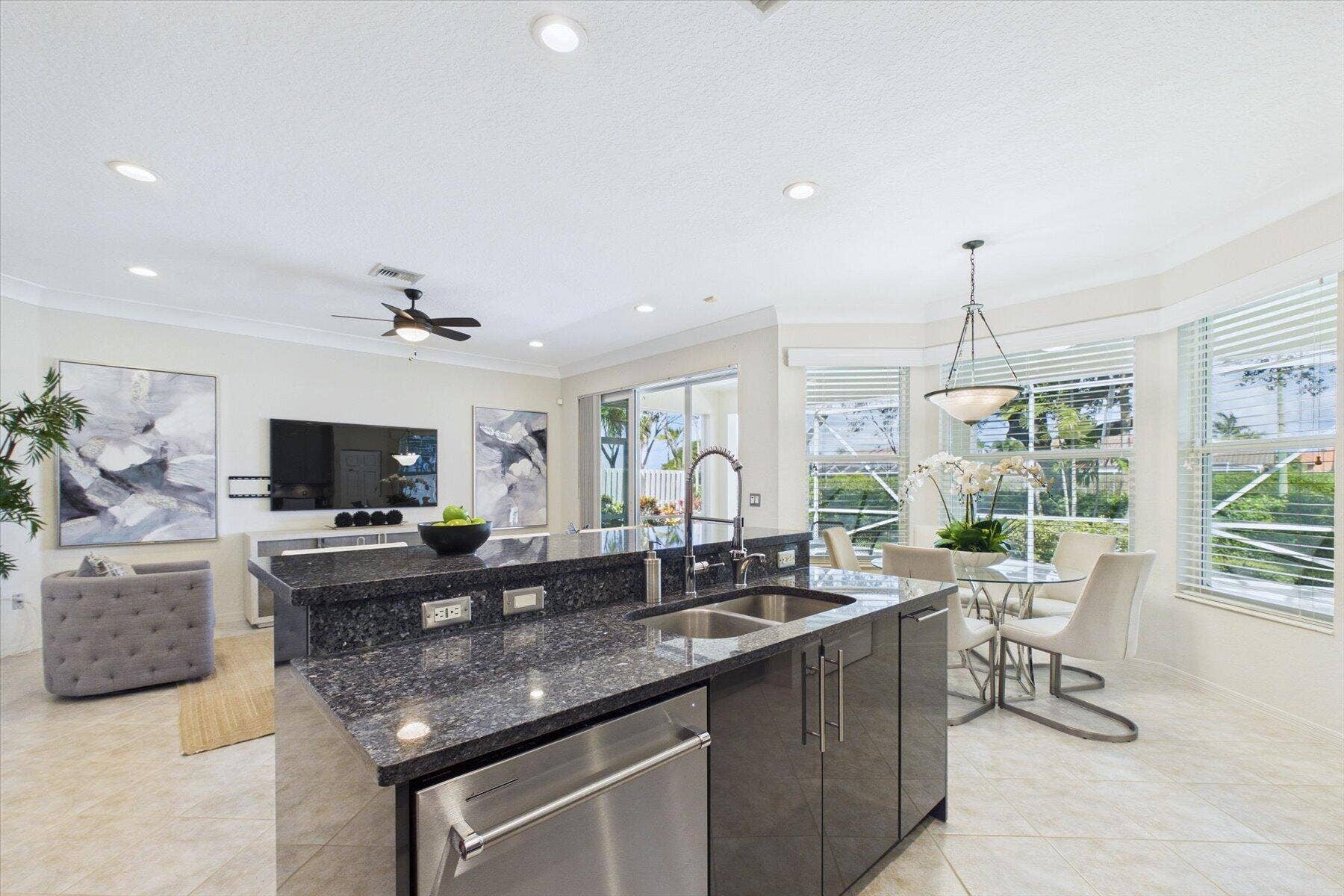 12776 CORAL LAKES Drive, Boynton Beach, FL 33437 Open concept Living Kitchen Island