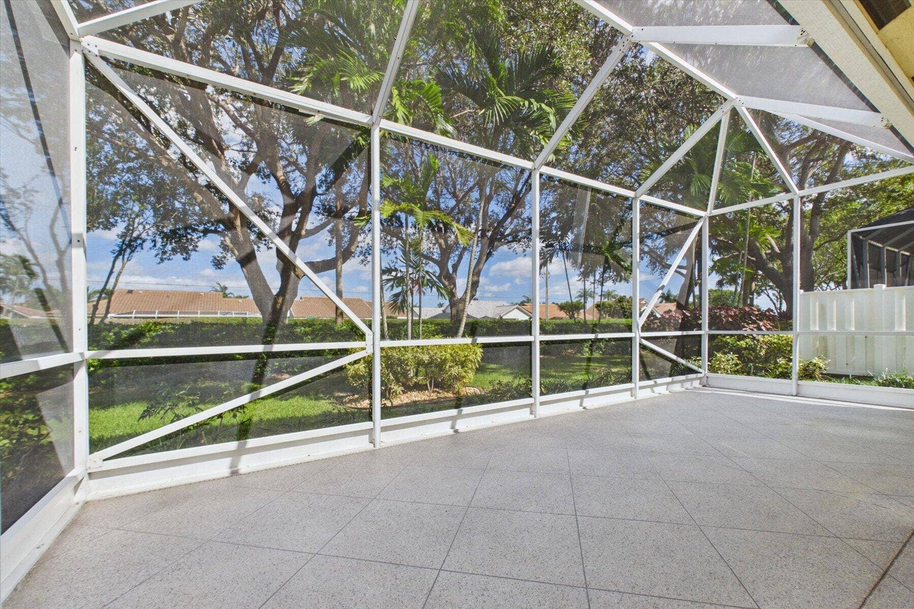 12776 CORAL LAKES Drive, Boynton Beach, FL 33437 Screen Enclosed Covered Patio
